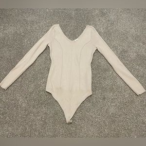 Abercrombie & Fitch Corset V-Neck Sweater Bodysuit size XL